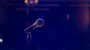 microphone on a microphone stand