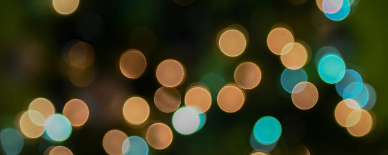blue-green and orange sparkles